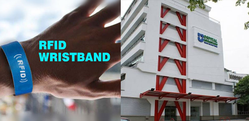 Rubber RFID Wristband in Hospital