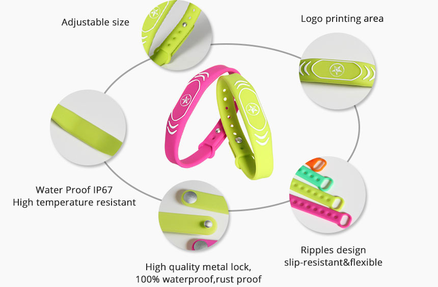 Silicone Passive RFID Wristband Access Control Details Silicone Passive RFID Wristband Access Control Details