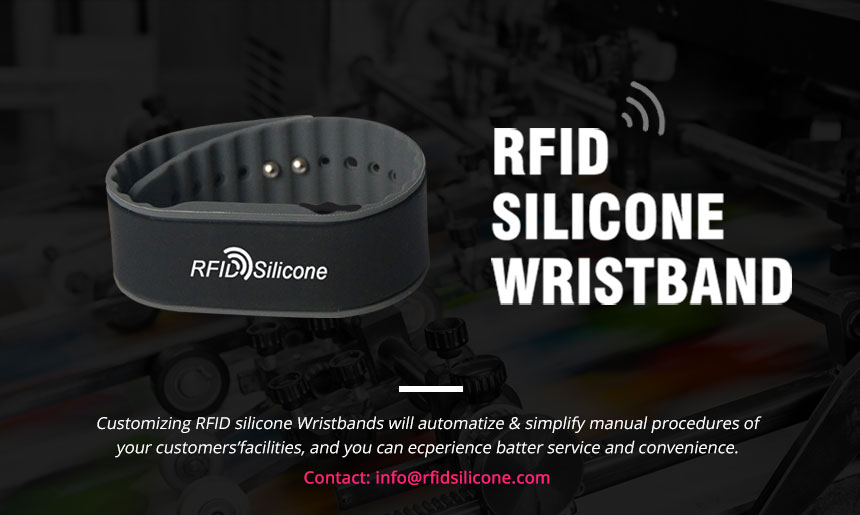 Black Silicone NFC Festival Wristband Black Silicone NFC Festival Wristband For Water Park