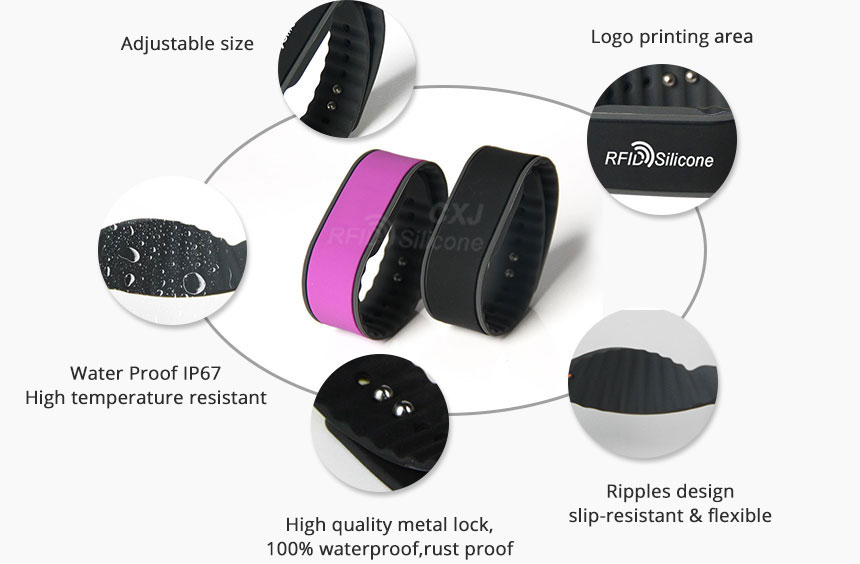 Silicone NFC Festival Wristband Details Silicone NFC Festival Wristband Details