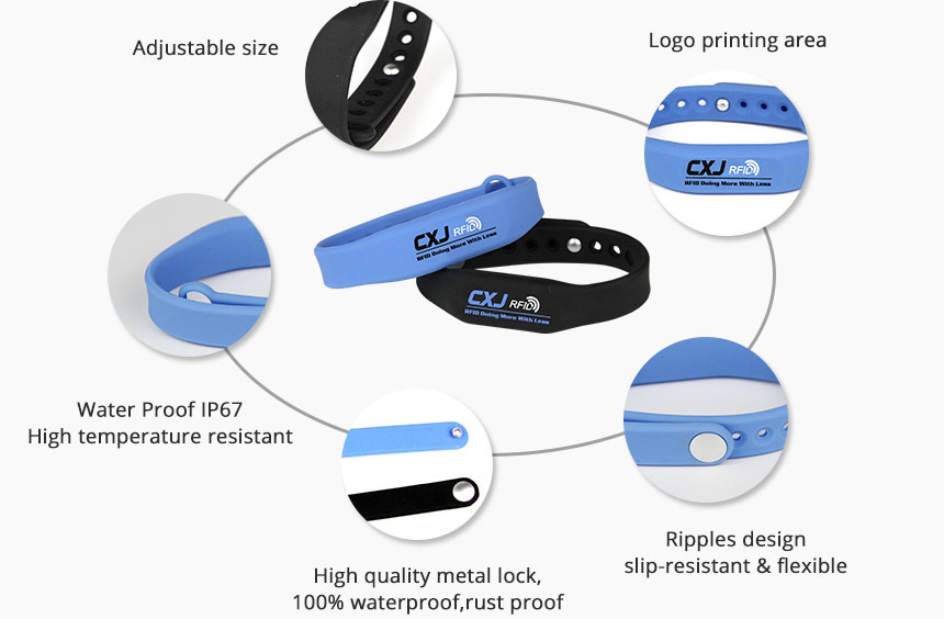 RS-AW008 Waterproof RFID Wristband Silicone With Chip Details RS-AW008 Waterproof RFID Wristband Silicone With Chip Details