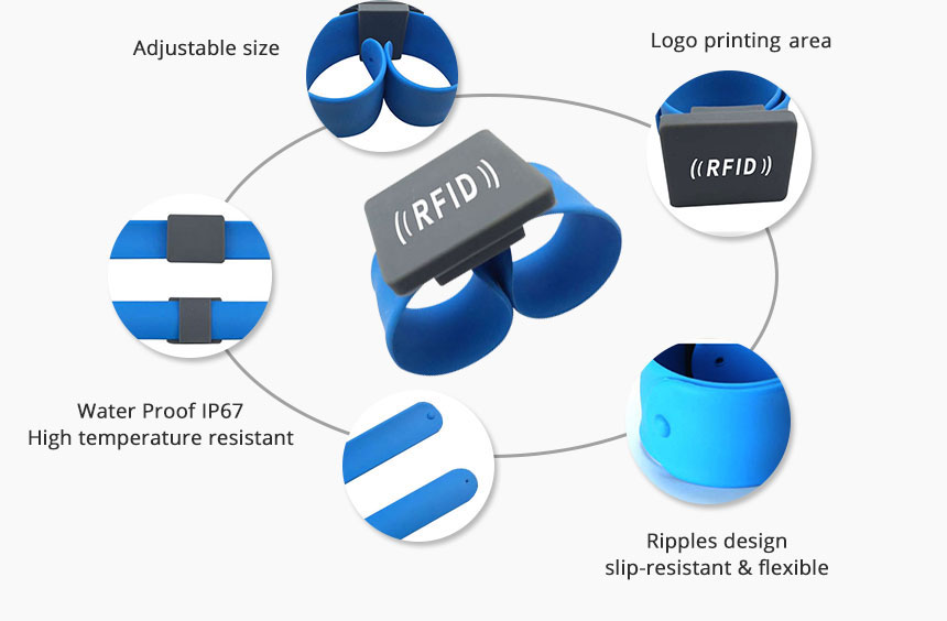 Flexible Slap Silicone NFC Wristband RS-AW046 Details Flexible Slap Silicone NFC Wristband RS-AW046 Details