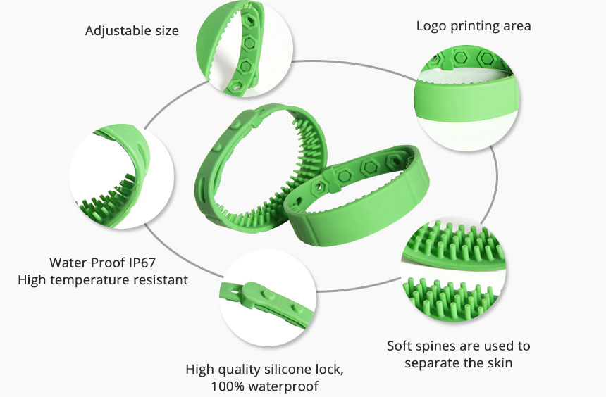 UHF RFID Rubber Wristbands RS-AW049 Details UHF RFID Rubber Wristbands RS-AW049 Details
