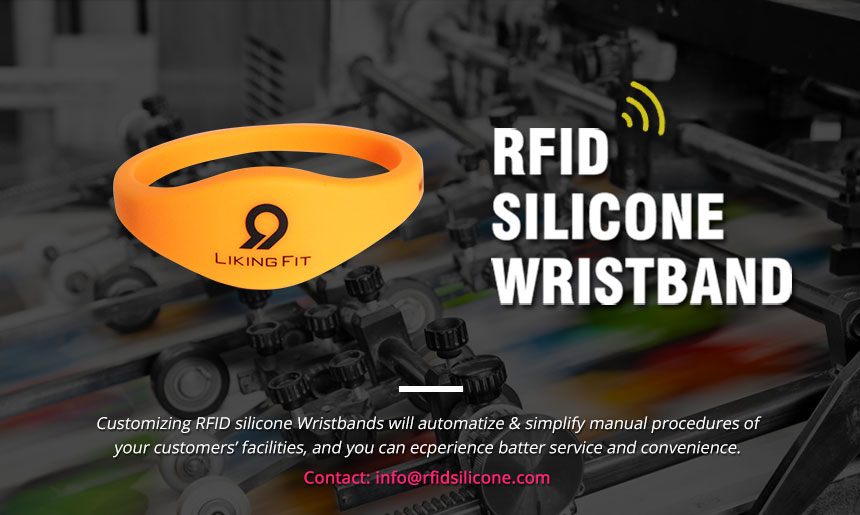 Customized Logo Printing RFID 125 KHz Silicone Wristband RS-CW009 Customized Logo Printing RFID 125 KHz Silicone Wristband RS-CW009
