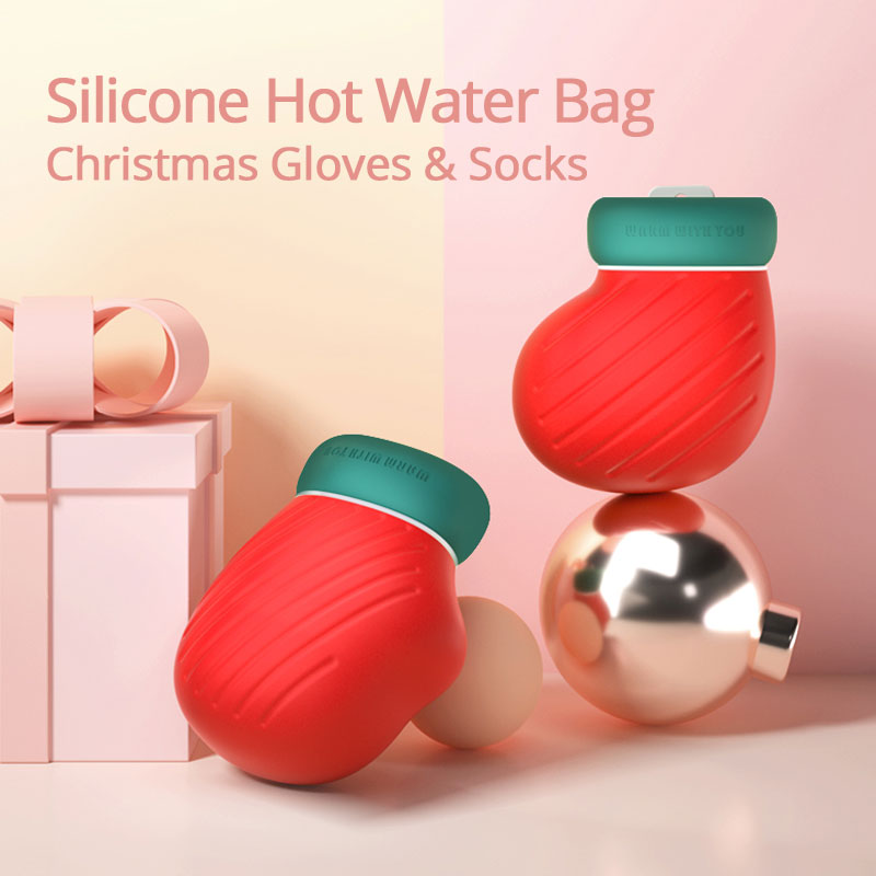 Safety Silicone Hot Water Bag Microwave Heating Water Bottle&lrm;