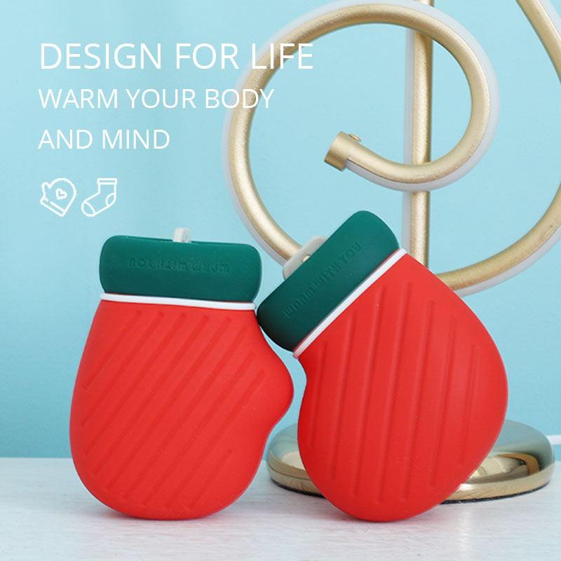 Safety Silicone Hot Water Bag Microwave Heating Water Bottle&lrm;
