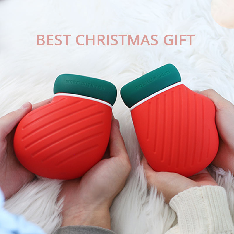 Safety Silicone Hot Water Bag Microwave Heating Water Bottle&lrm;