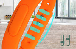 Adjustable Orange Silicone Bracelets UHF Wristband Tag Adjustable Orange Silicone Bracelets UHF Wristband Tag