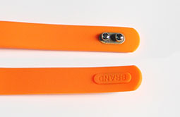 Orange Silicone Bracelets UHF Wristband Tag Metal lock Orange Silicone Bracelets UHF Wristband Tag Metal lock