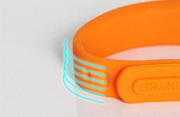 Soft Orange Silicone Bracelets UHF Wristband Tag Soft Orange Silicone Bracelets UHF Wristband Tag