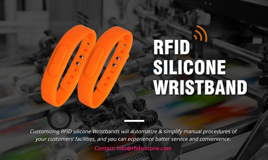 Adjustable Orange Silicone Bracelets UHF Wristband Tag RS-AW055 Adjustable Orange Silicone Bracelets UHF Wristband Tag RS-AW055