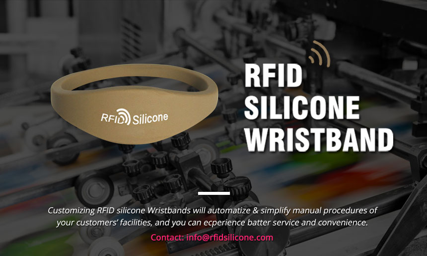 Brown RFID Silicone Wristband Bracelet Brown RFID Silicone Wristband Bracelet