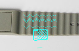 Non-slip Wave Silicone NFC band For Key Tag RS-AW019 Non-slip Wave Silicone NFC band For Key Tag RS-AW019