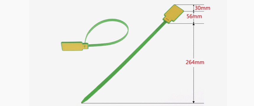 Custom PP RFID Cable Tie Tags Size Custom PP RFID Cable Tie Tags Size