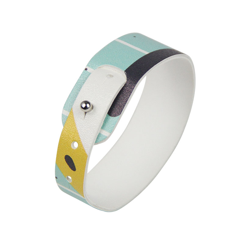 Customized MIFARE Classic&reg; 1K PU Leather Printed Wristbands