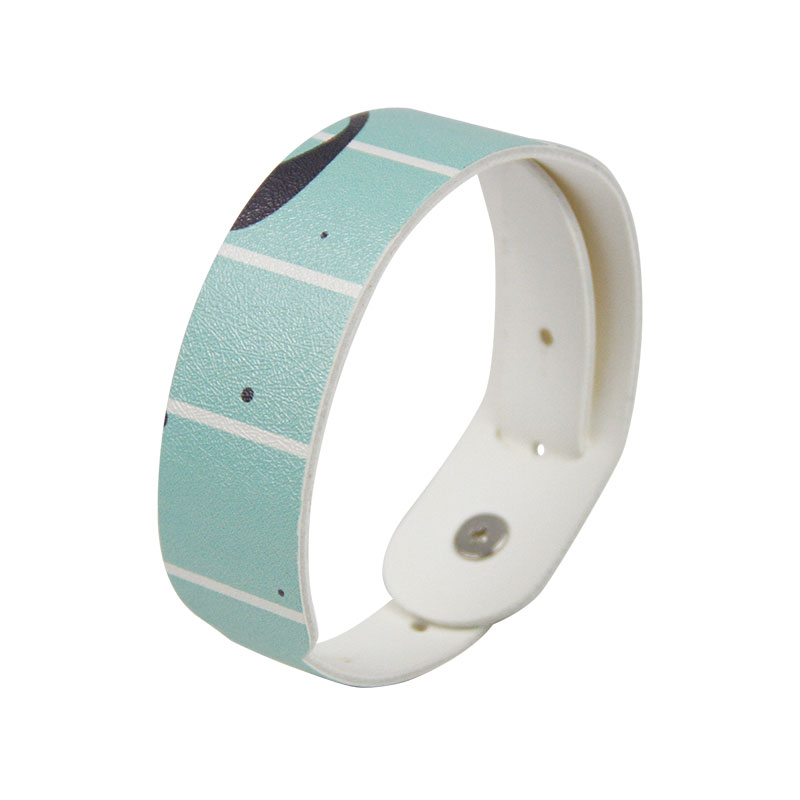 Customized MIFARE Classic&reg; 1K PU Leather Printed Wristbands