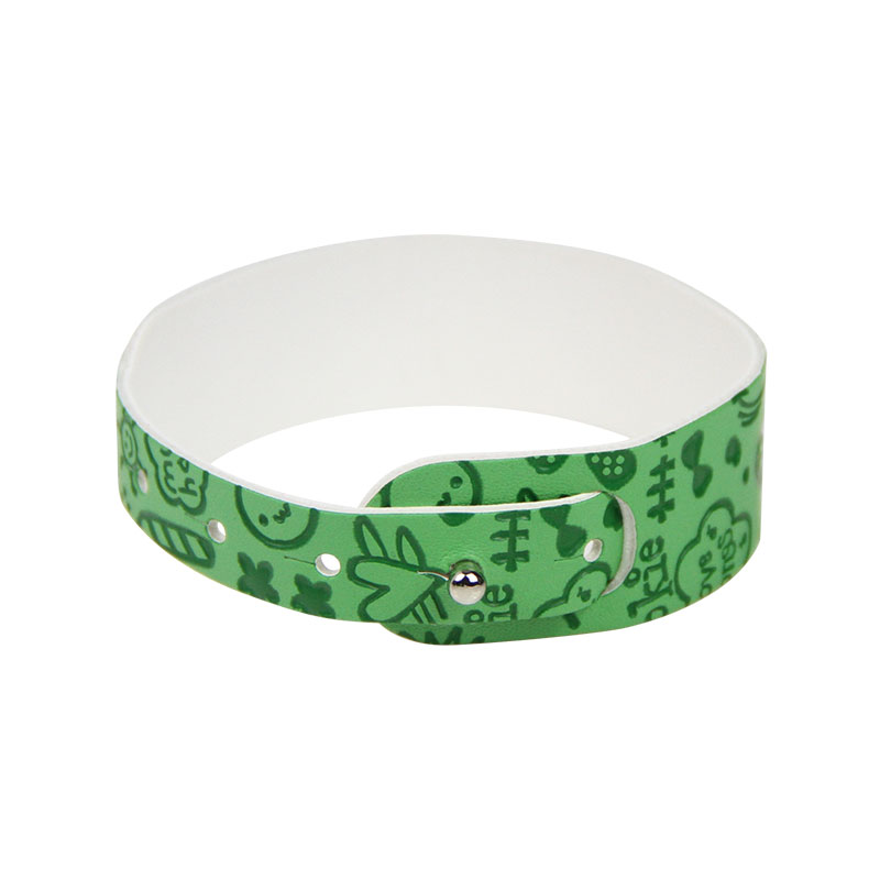 Embossed Printing RFID Leather Bracelet MIFARE&reg; RFID Wristband