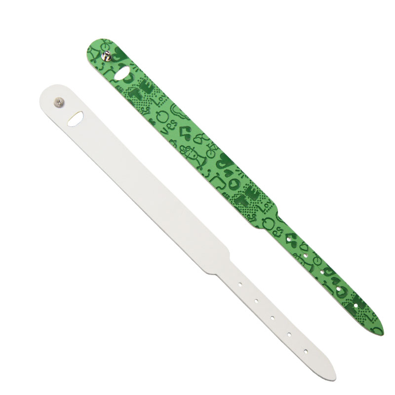 Embossed Printing RFID Leather Bracelet MIFARE&reg; RFID Wristband
