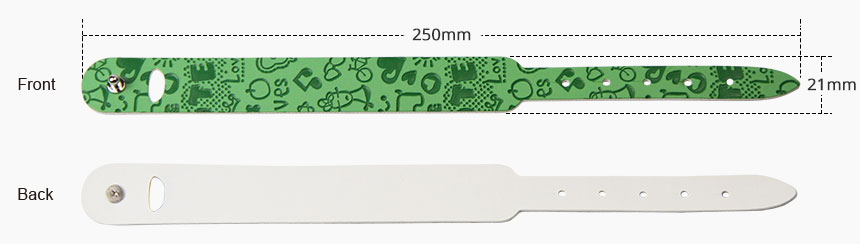 RFID Leather Bracelet RS-LW003 Size RFID Leather Bracelet RS-LW003 Size