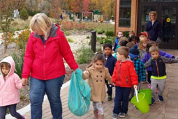 Children play with hand sanitizer bracelets Children play with hand sanitizer bracelets