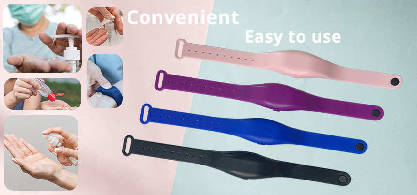 Hand sanitizer Gel Silicone bracelets Liquid Wristband Supplier