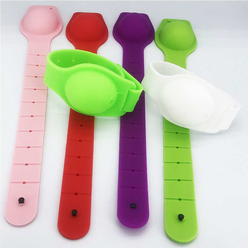 Custom Silicone Bracelets Sanitizer Wristband Easy To Refill