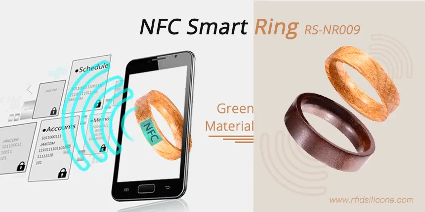 Wood NFC Ring Payment NTAG213 Smart Finger Ring Wood NFC Ring Payment NTAG213 Smart Finger Ring