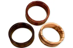 NFC wood rings made of different woods NFC wood rings made of different woods
