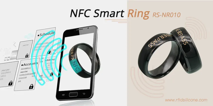 Best Contactless Payment Ring Black Ceramics Ring with LOGO Best Contactless Payment Ring Black Ceramics Ring with LOGO