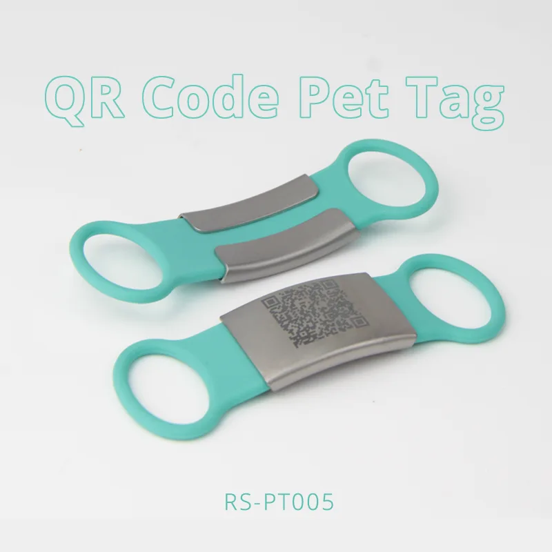 Wholesale QR Code Dog Tag Engraved Metal Pet Tag