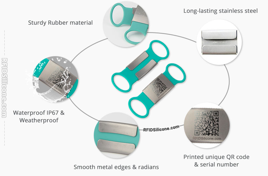 Details of QR Code Dog Tag Engraved Metal Pet Dog Tags