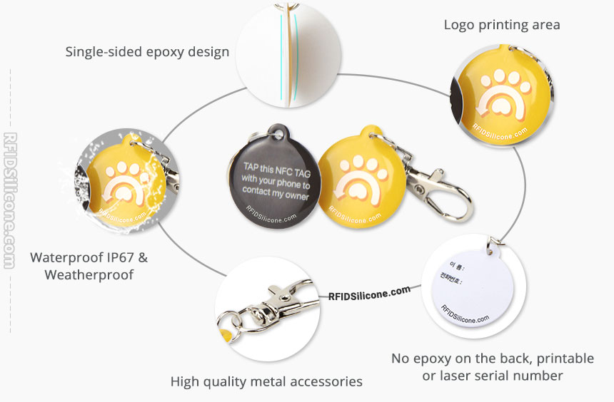 Details of Single-sided Epoxy NTAG213 NFC Tag RS-PT006 - RFIDSilicone Details of Single-sided Epoxy NTAG213 NFC Tag RS-PT006 - RFIDSilicone