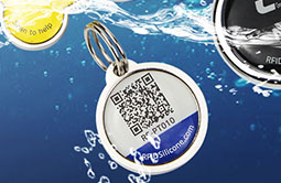Waterproof Metal Edge NFC Smart Dog Tag QR Code Tag Waterproof Metal Edge NFC Smart Dog Tag QR Code Tag