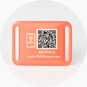 Sewn In Dog Collar Epoxy NFC & QR Code Pet Tag RS-PT015 Sewn In Dog Collar Epoxy NFC & QR Code Pet Tag RS-PT015