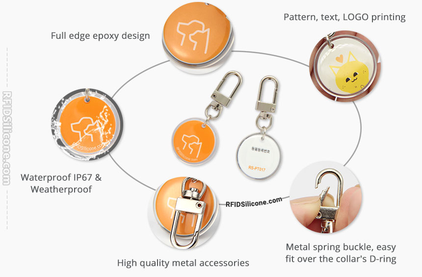 Details of Full Epoxy RFID Pet Tag NTAG213 NFC Tags RS-PT017 Details of Full Epoxy RFID Pet Tag NTAG213 NFC Tags RS-PT017