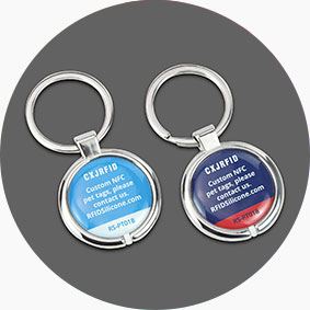 Rugged Metal Border Epoxy RFID NFC dog Tag Rugged Metal Border Epoxy RFID NFC dog Tag