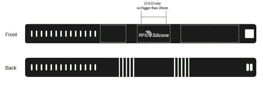 Size of of 125KHz Silicone RFID Wristbands Price Wholesale Size of of 125KHz Silicone RFID Wristbands Price Wholesale