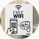 WiFi NFC Tag Sticker for WiFi Sharing WiFi NFC Tag Sticker for WiFi Sharing