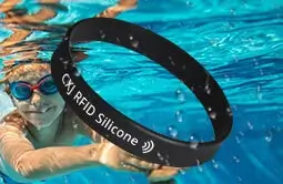 Water-resistant silicone NFC wristband Water-resistant silicone NFC wristband