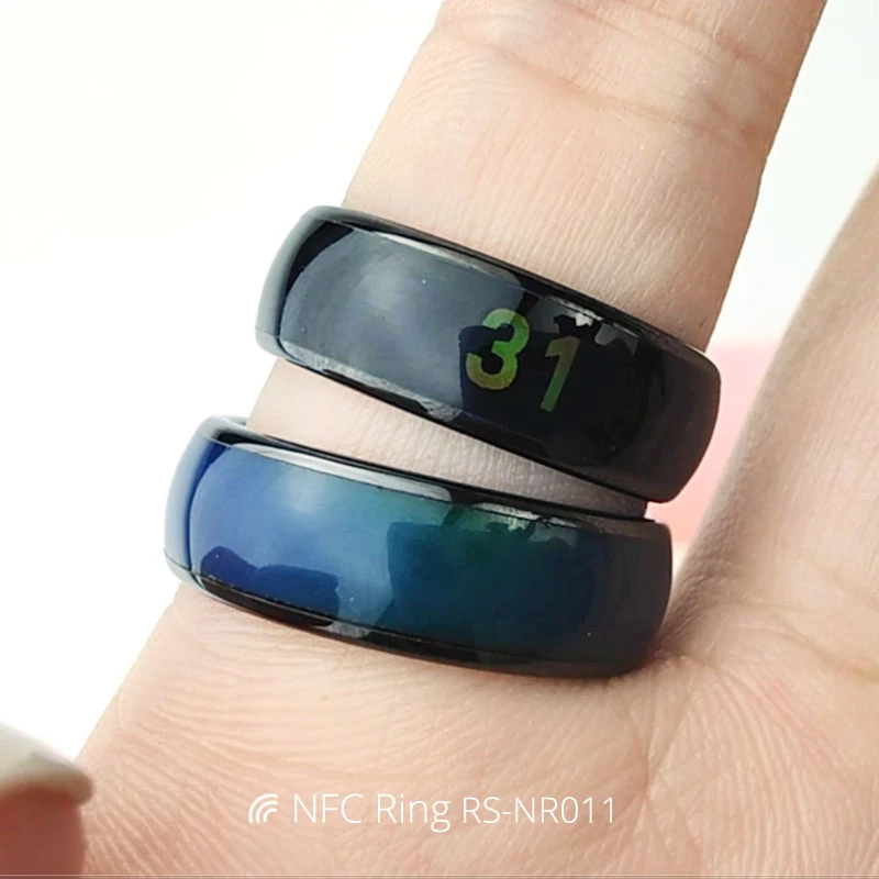 Best NFC Ring Smart Temperature Sensing Ring Display Numbers