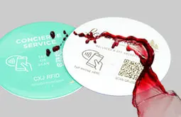 Epoxy Menu NFC tag is waterproof, oil-proof, scratch-proof Epoxy Menu NFC tag is waterproof, oil-proof, scratch-proof