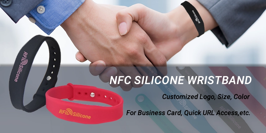 Digital Business Card Bracelet Silicone NFC Wristbands Digital Business Card Bracelet Silicone NFC Wristbands