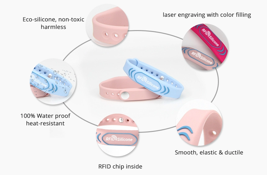 Details of NFC rubber bracelets RS-NW004 Details of NFC rubber bracelets RS-NW004
