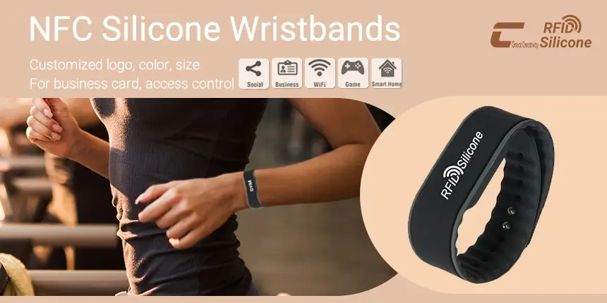 Smart Bracelet NFC QR Code Silicone Wristbands Smart Bracelet NFC QR Code Silicone Wristbands