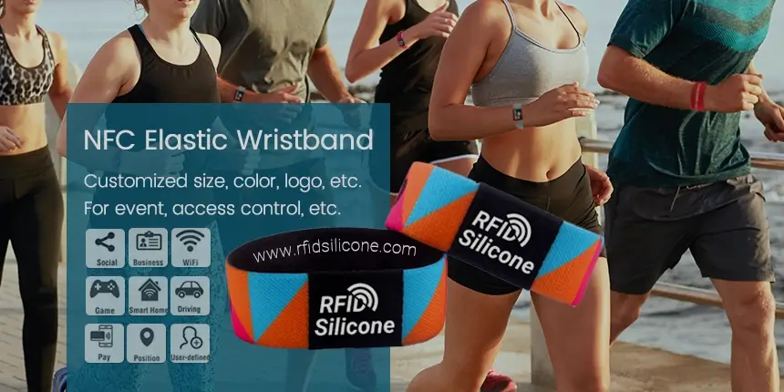 NFC Festival Wristband Elastic Woven Motivational bands NFC Festival Wristband Elastic Woven Motivational bands