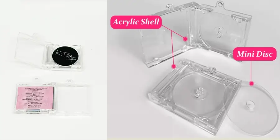 Materials and composition of mini NFC CD tags Materials and composition of mini NFC CD tags