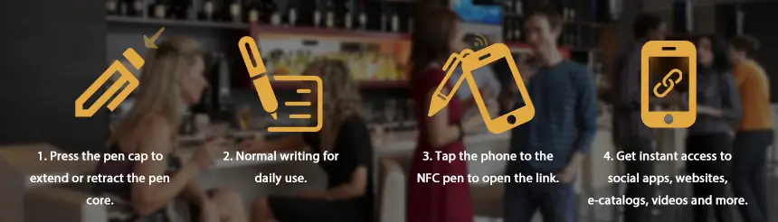 How to use push smart NFC pen