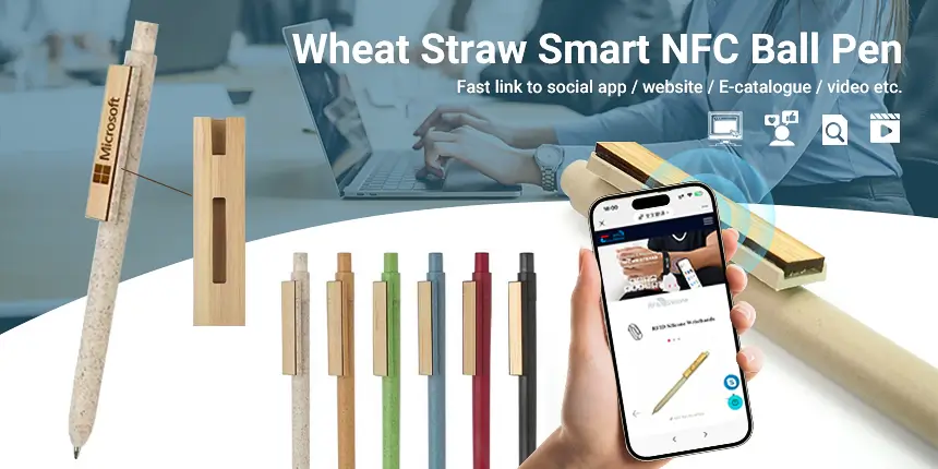 CXJ Wheat Straw and ABS Smart NFC Pen CXJ Wheat Straw and ABS Smart NFC Pen