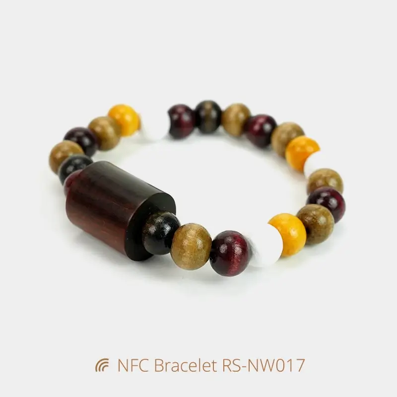 Buy NFC Wristband Wooden Daily Bible NFC Speak Bracelets