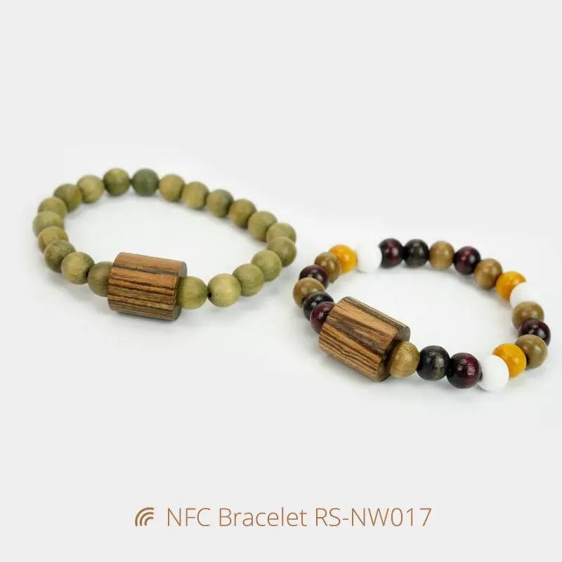 Buy NFC Wristband Wooden Daily Bible NFC Speak Bracelets
